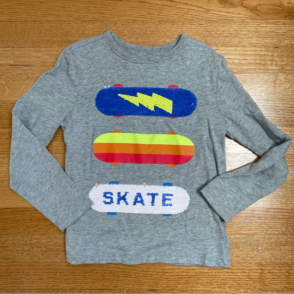 Gap Flip Sequins Skateboard Tee M